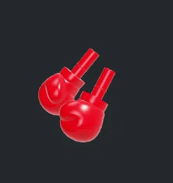 Mô hình găng tay boxing cho nhân vật Lego (Lego Boxer Minifigure Hands) - Image 1