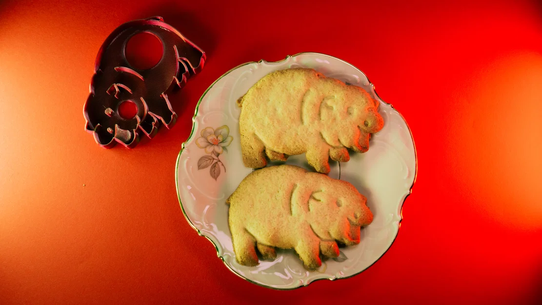 Khuôn Cắt Bánh Quy Moo Deng (Moo Deng Cookie Cutter) - Image 1