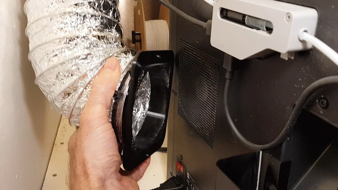 Đầu nối cửa xả Enclosure Bambulab P1S cho ống gió 4 inch/100mm - Image 1