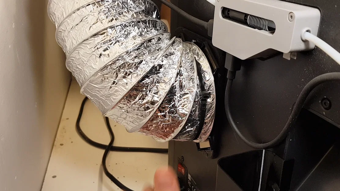 Đầu nối cửa xả Enclosure Bambulab P1S cho ống gió 4 inch/100mm - Image 3