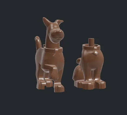Mô hình in 3D chú chó Scooby Doo phong cách Lego siêu đẹp - Image 1
