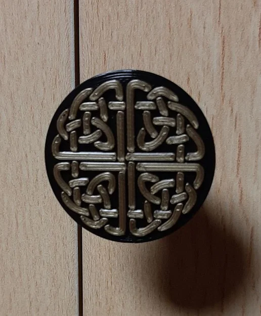 Tay nắm tủ phong cách Viking với họa tiết nút thắt Celtic - In 3D - Image 1