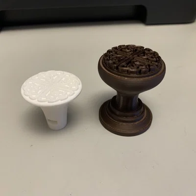 Núm cửa gập đôi họa tiết Viking Knot (Viking Knot Bifold Door Knob)