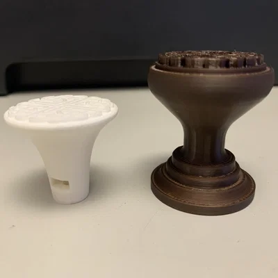 Núm cửa gập đôi họa tiết Viking Knot (Viking Knot Bifold Door Knob)