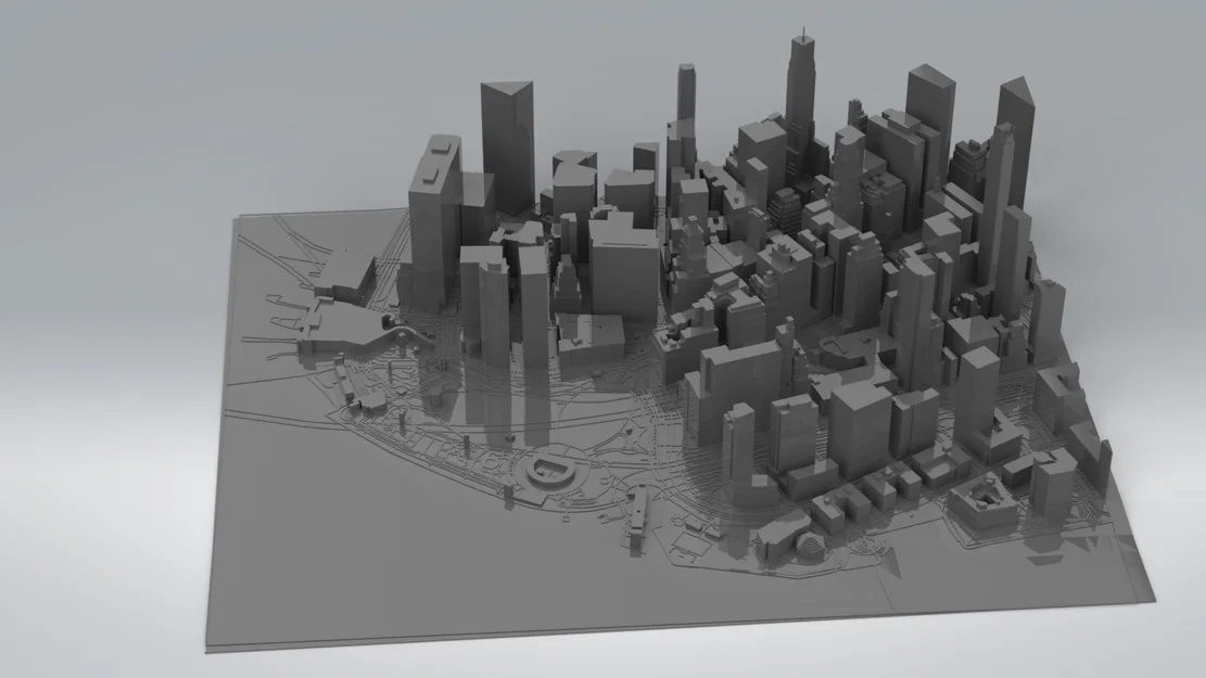 Mô hình 3D kiến trúc thành phố New York tinh tế cho bàn làm việc - Image 1