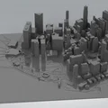 Mô hình 3D kiến trúc thành phố New York tinh tế cho bàn làm việc - Thumbnail 1