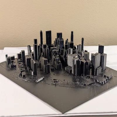 Mô hình 3D kiến trúc thành phố New York tinh tế cho bàn làm việc