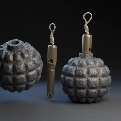 Mô hình lựu đạn Kugel Grenade Model 1913 của Đức