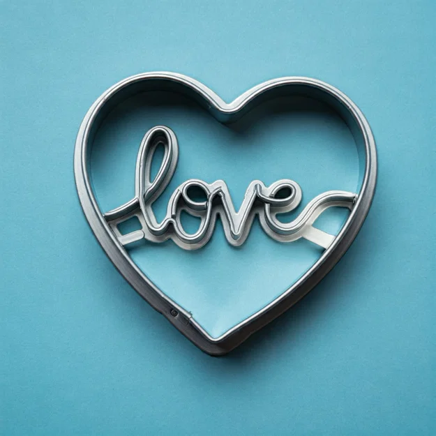 Khuôn Cắt Bánh Quy Heart Love Cookie Cutter - Image 1