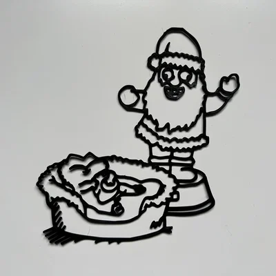 Tranh treo tường 3D Christmas Simon's Cat ngộ nghĩnh
