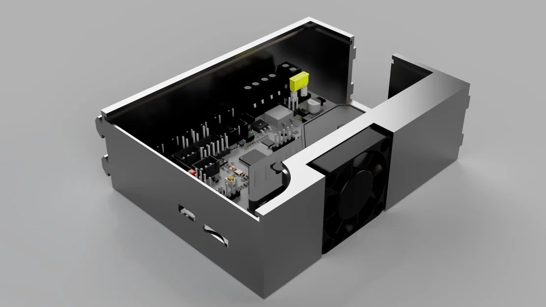 Vỏ motherboard lật ngược dạng ngăn kéo cho Ender 3 V2 (và có thể máy khác) - Image 2