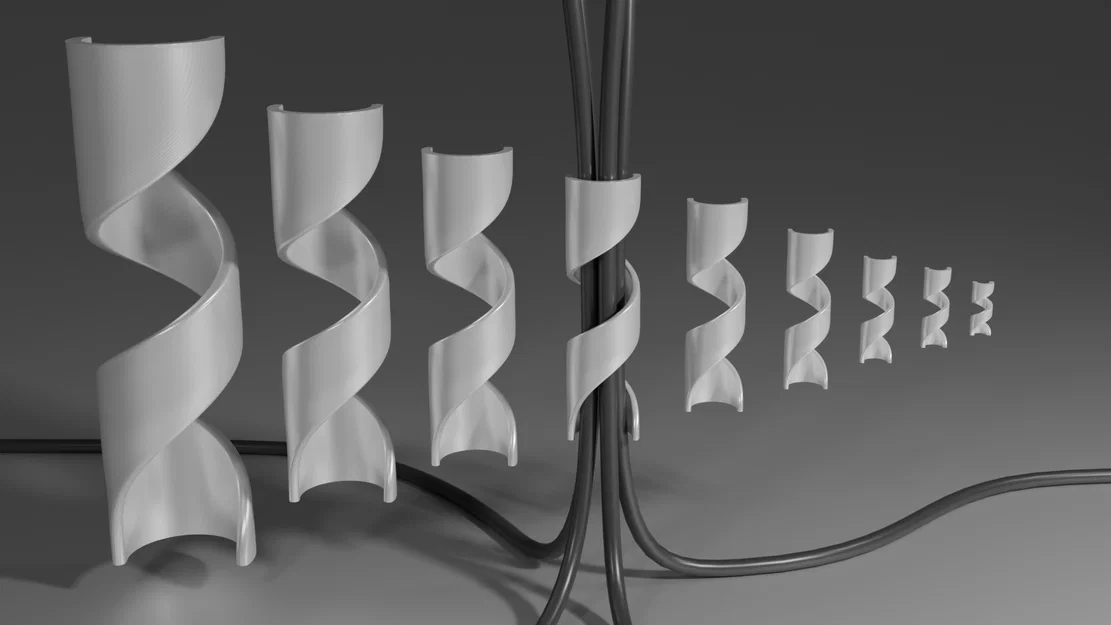 Ống quấn cáp xoắn (Spiral cable wrap) – ĐK trong 2mm đến 20mm - Image 1