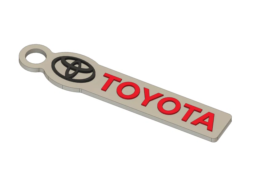 Móc khóa Toyota in 3D: Tùy chỉnh phong cách cho chìa khóa xe của bạn - Image 1