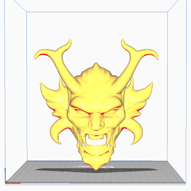Mô hình mặt nạ Samurai Oni độc đáo - Đồ trang trí nghệ thuật 3D - Image 5