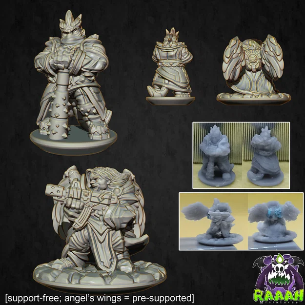 0003 [SUPPORT FREE] – Bộ đế Sci‑Fi & Fantasy (STL) - Image 1