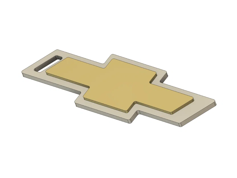 Móc khóa Chevrolet in 3D - Thiết kế logo biểu tượng phong cách - Image 1