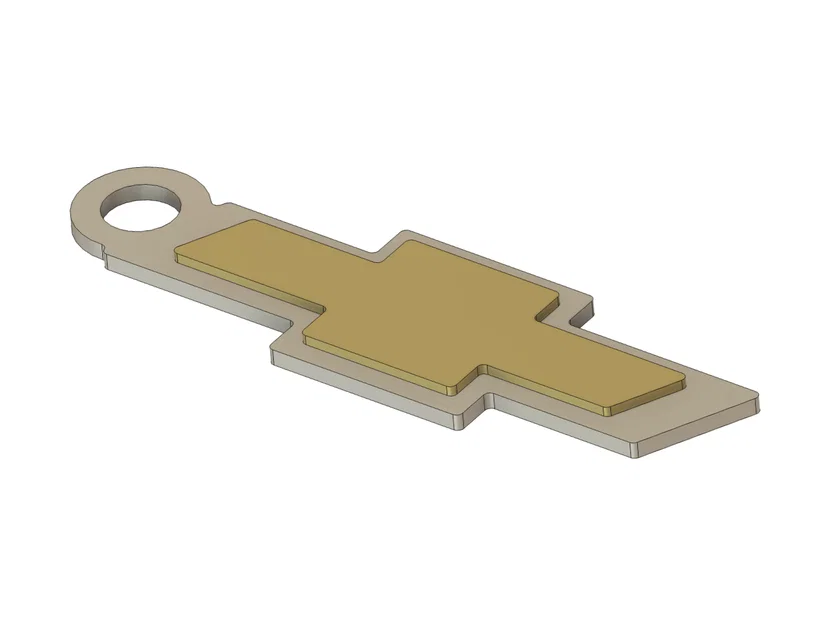 Móc khóa Chevrolet in 3D - Thiết kế logo biểu tượng phong cách - Image 2