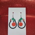 Bông tai Grinch hình bóng Noel (Christmas ball Grinch earrings) - Thumbnail 1
