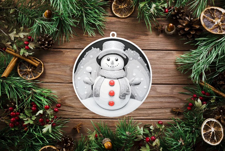 Hueforge - Quả châu trang trí cây Noel 8 cm - Image 1