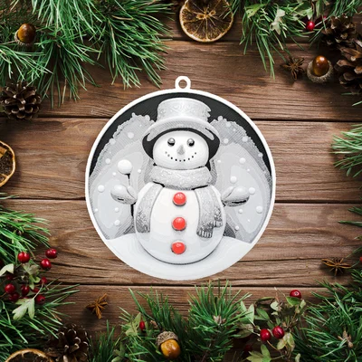 Hueforge - Quả châu trang trí cây Noel 8 cm