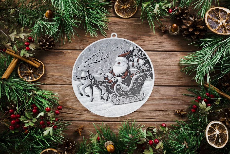 Hueforge - Quả Châu Trang Trí Cây Thông Noel 8 cm - Image 1