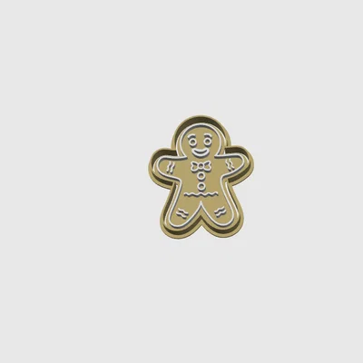 Khuôn cắt bánh quy hình người gừng (Gingerbread cookie cutter) 3D