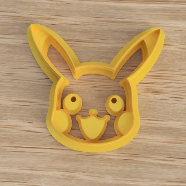 Khuôn cắt bánh quy hình Pikachu - In 3D tạo hình Pokemon đáng yêu - Image 1