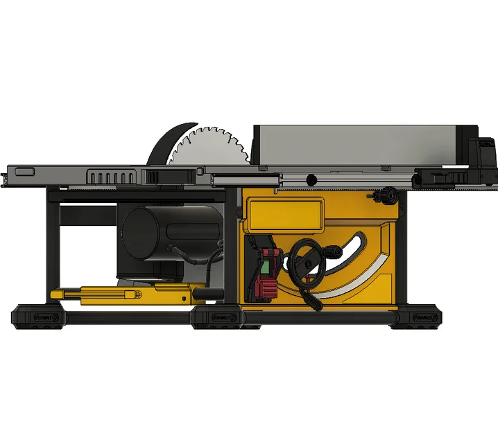 Mô hình 3D bàn cưa DEWALT DWE7492 chi tiết cho thiết kế xưởng - Image 2
