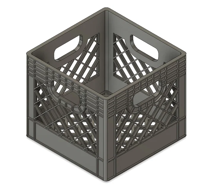 Mô hình giỏ đựng đồ đa năng Milk Crate in 3D siêu tiện lợi - Image 1