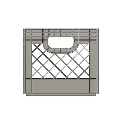 Mô hình giỏ đựng đồ đa năng Milk Crate in 3D siêu tiện lợi