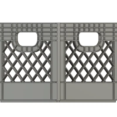 Mô hình giỏ đựng đồ đa năng Milk Crate in 3D siêu tiện lợi