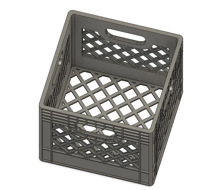 Mô hình giỏ đựng đồ đa năng Milk Crate in 3D siêu tiện lợi - Image 4