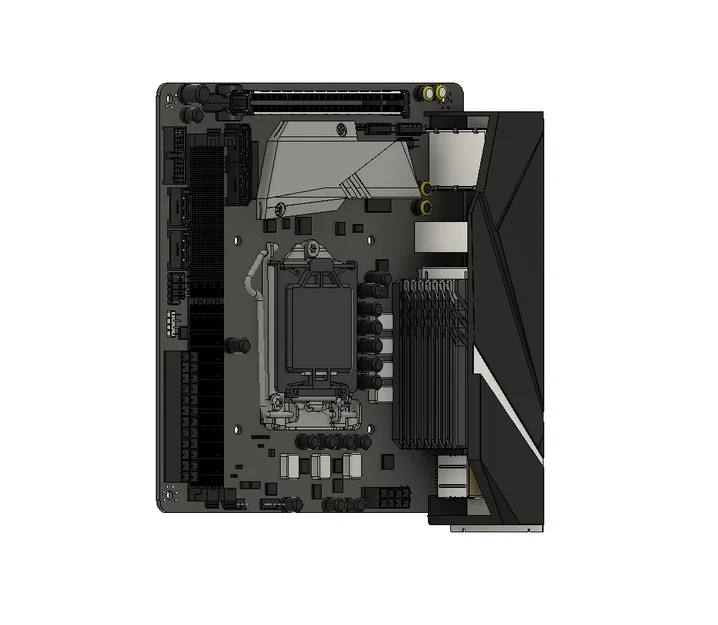 Mô hình 3D Bo mạch chủ ASUS ROG STRIX B360-I ITX - Image 2