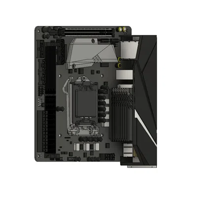 Mô hình 3D Bo mạch chủ ASUS ROG STRIX B360-I ITX