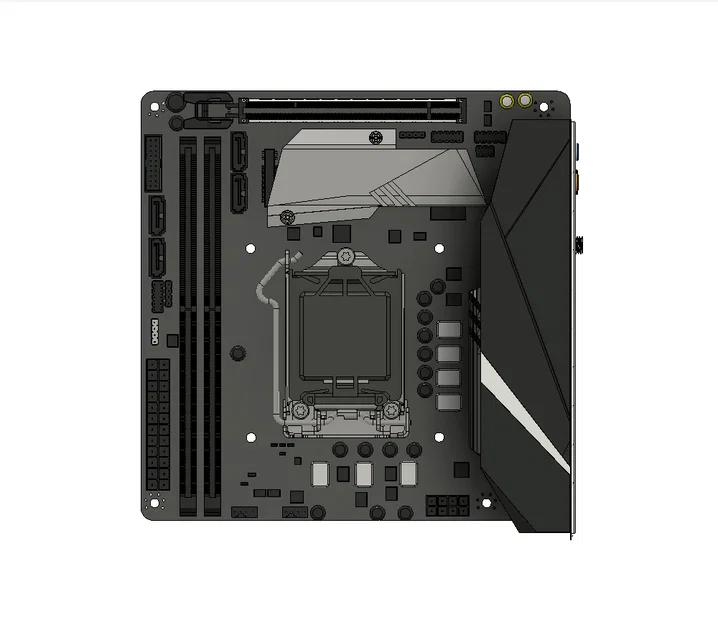 Mô hình 3D Bo mạch chủ ASUS ROG STRIX B360-I ITX - Image 3