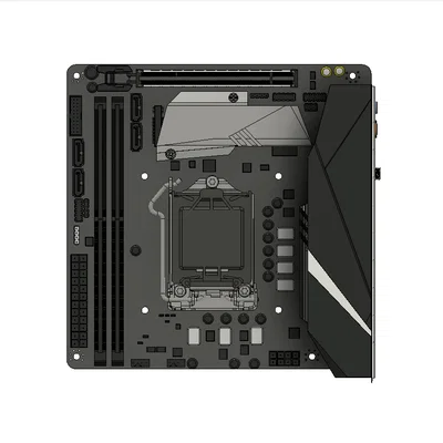 Mô hình 3D Bo mạch chủ ASUS ROG STRIX B360-I ITX