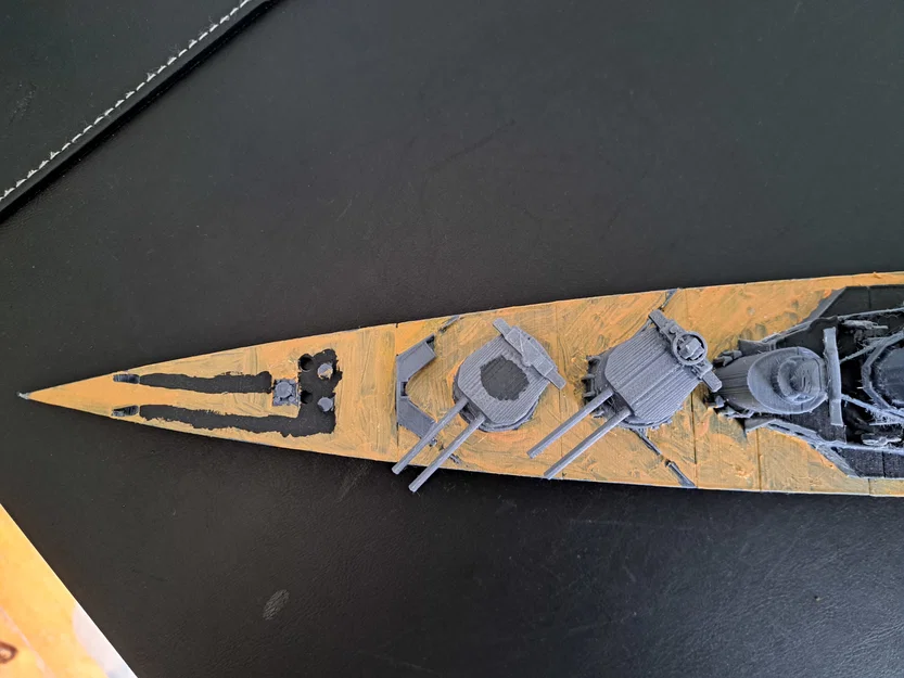 Thiết giáp hạm HMS Hood (HMS Hood Battleship) – Model in 3D tỉ lệ 1:385 - Image 8