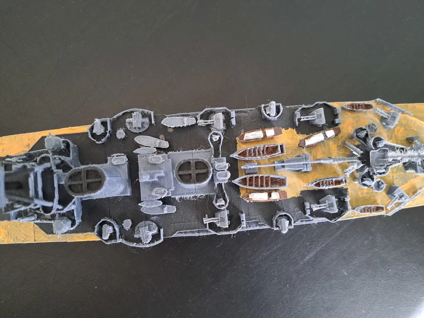 Thiết giáp hạm HMS Hood (HMS Hood Battleship) – Model in 3D tỉ lệ 1:385 - Image 10
