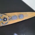 Thiết giáp hạm HMS Hood (HMS Hood Battleship) – Model in 3D tỉ lệ 1:385 - Thumbnail 12