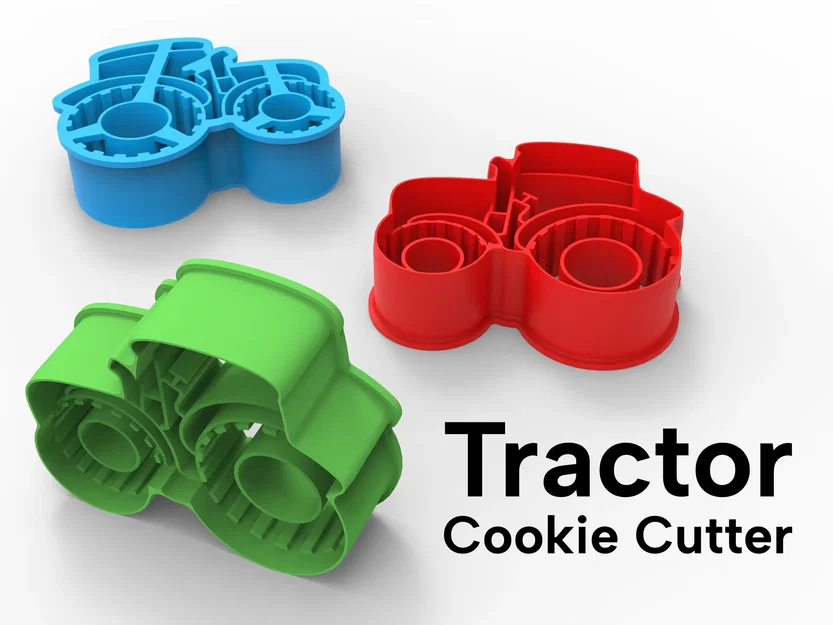Khuôn Cắt Bánh Hình Máy Cày (Tractor Cookie Cutter) - Image 2