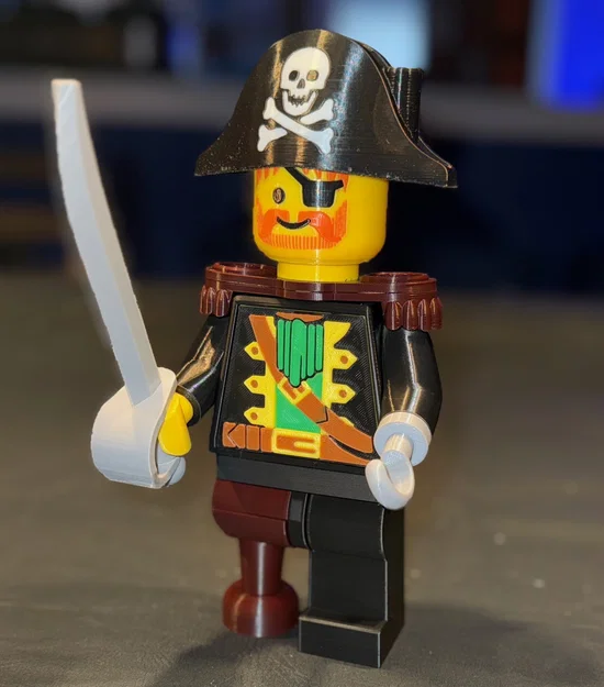 Captain Red Beard Brick MegaFigure (Tỉ lệ 5:1) - Image 2