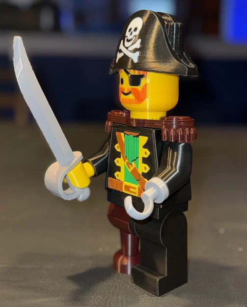 Captain Red Beard Brick MegaFigure (Tỉ lệ 5:1) - Image 3