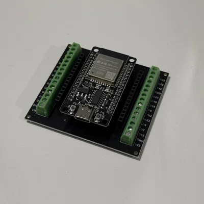 Ngàm gắn DIN Rail cho ESP32 Screw Terminal Adapter MRD068A