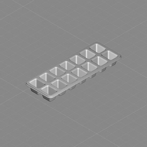 Khay đựng đá lạnh 12 ngăn - Mô hình 3D tiện ích cho nhà bếp - Image 1