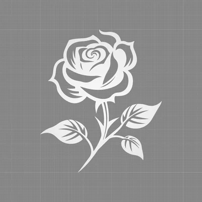 Mô hình trang trí hoa hồng (Rose) - File 3D in ấn nghệ thuật