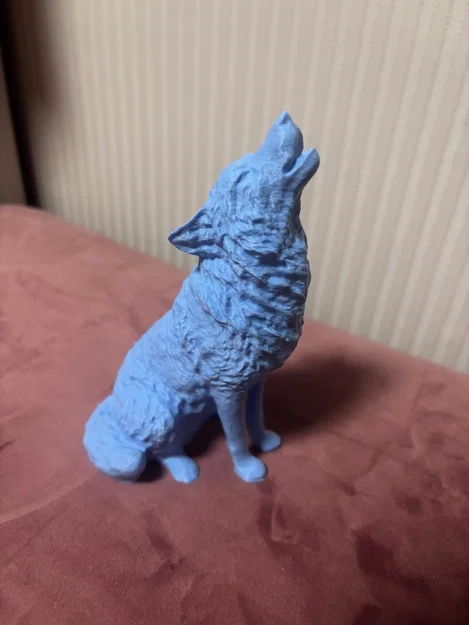 Mô hình sói hú Howling Wolf độc đáo - File in 3D trang trí đẹp - Image 1