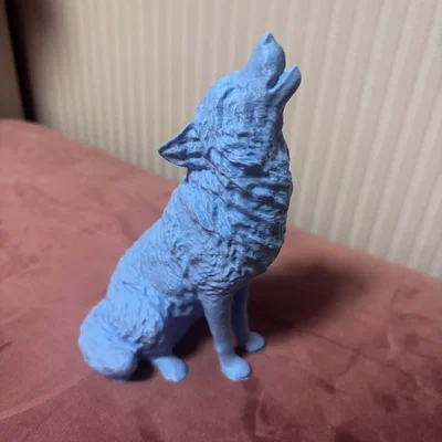 Mô hình sói hú Howling Wolf độc đáo - File in 3D trang trí đẹp
