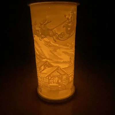 Đèn LED trang trí Giáng sinh phong cách Lithophane cực đẹp