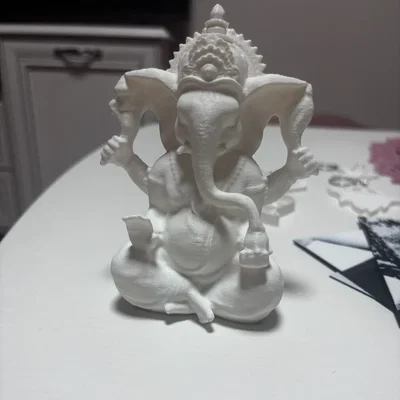 Mẫu tượng thần Ganesha in 3D trang trí tinh xảo