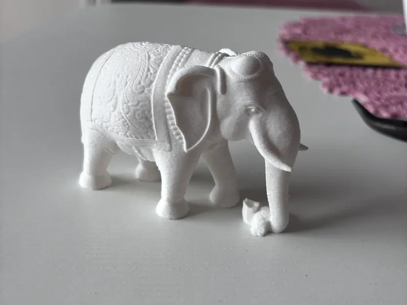 Mô hình chú voi Ấn Độ (Indian Elephant) trang trí 3D tinh xảo - Image 1